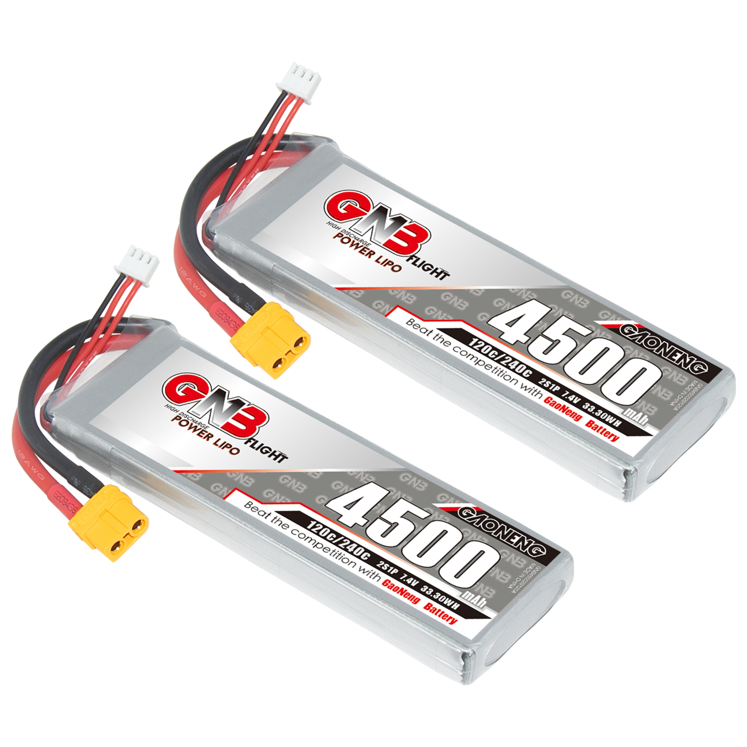 GAONENG GNB 2S 7.4V 4500mAh 120C LiPo Battery XT60