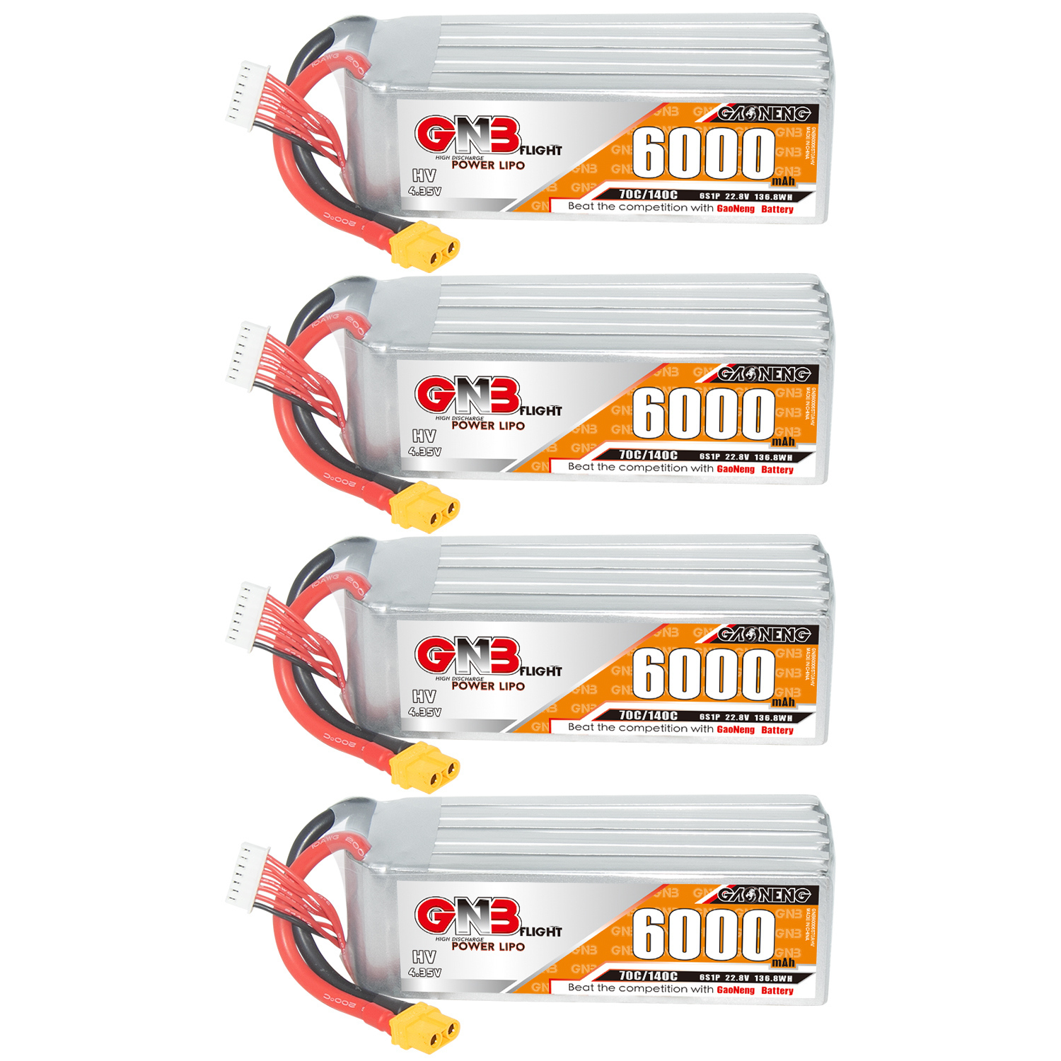 GAONENG GNB HV 6S 22.8V 6000mAh 70C LiPo Battery XT60
