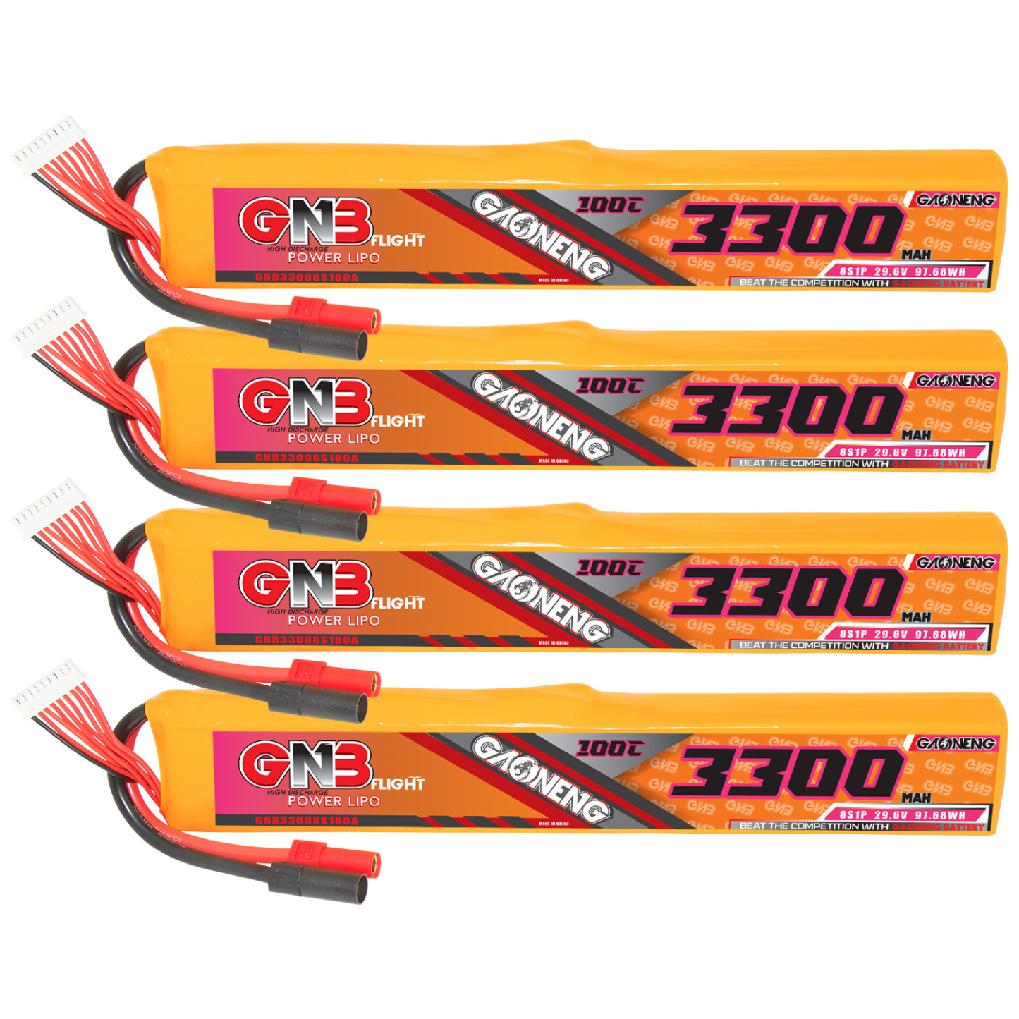 GAONENG GNB 8S 29.6V 3300mAh 100C LiPo Battery XT150