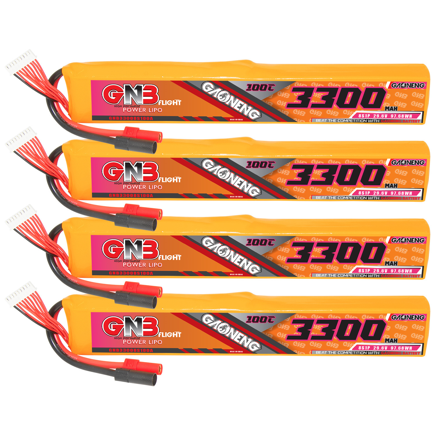 GAONENG GNB 8S 29.6V 3300mAh 100C LiPo Battery XT150