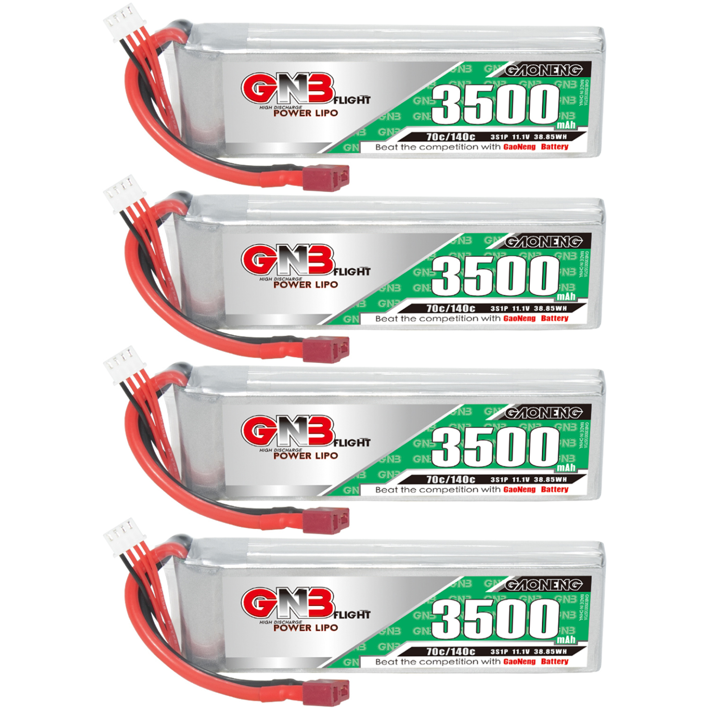 GAONENG GNB 3S 11.1V 3500mAh 70C LiPo Battery T-PLUG
