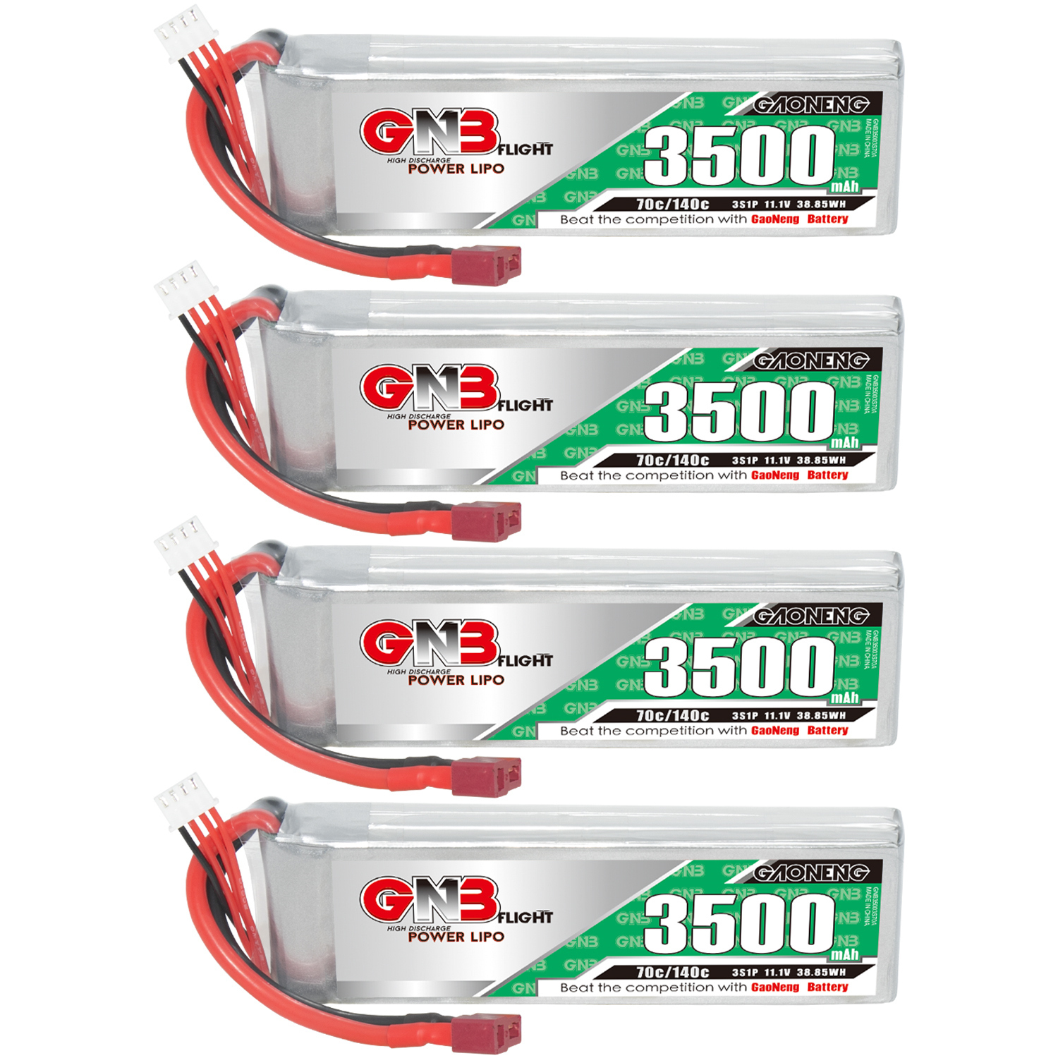 GAONENG GNB 3S 11.1V 3500mAh 70C LiPo Battery T-PLUG