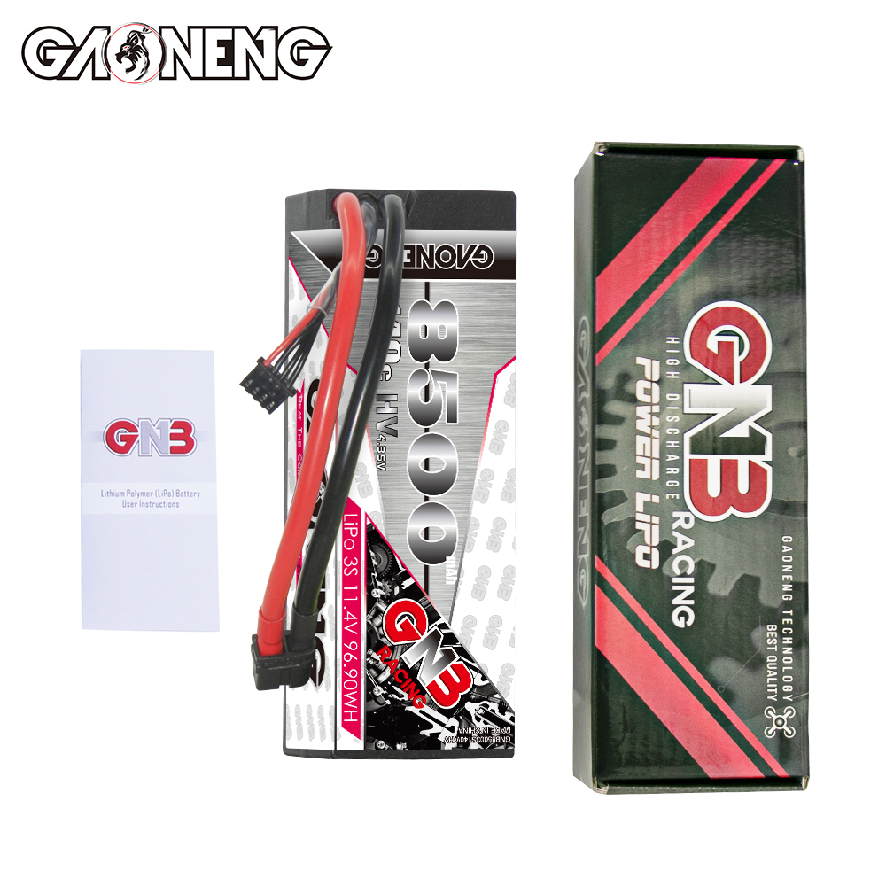 1PC - GAONENG GNB LiHV 3S 11.4V 8500mAh 140C Cabled Hard Case LiPo Battery XT60