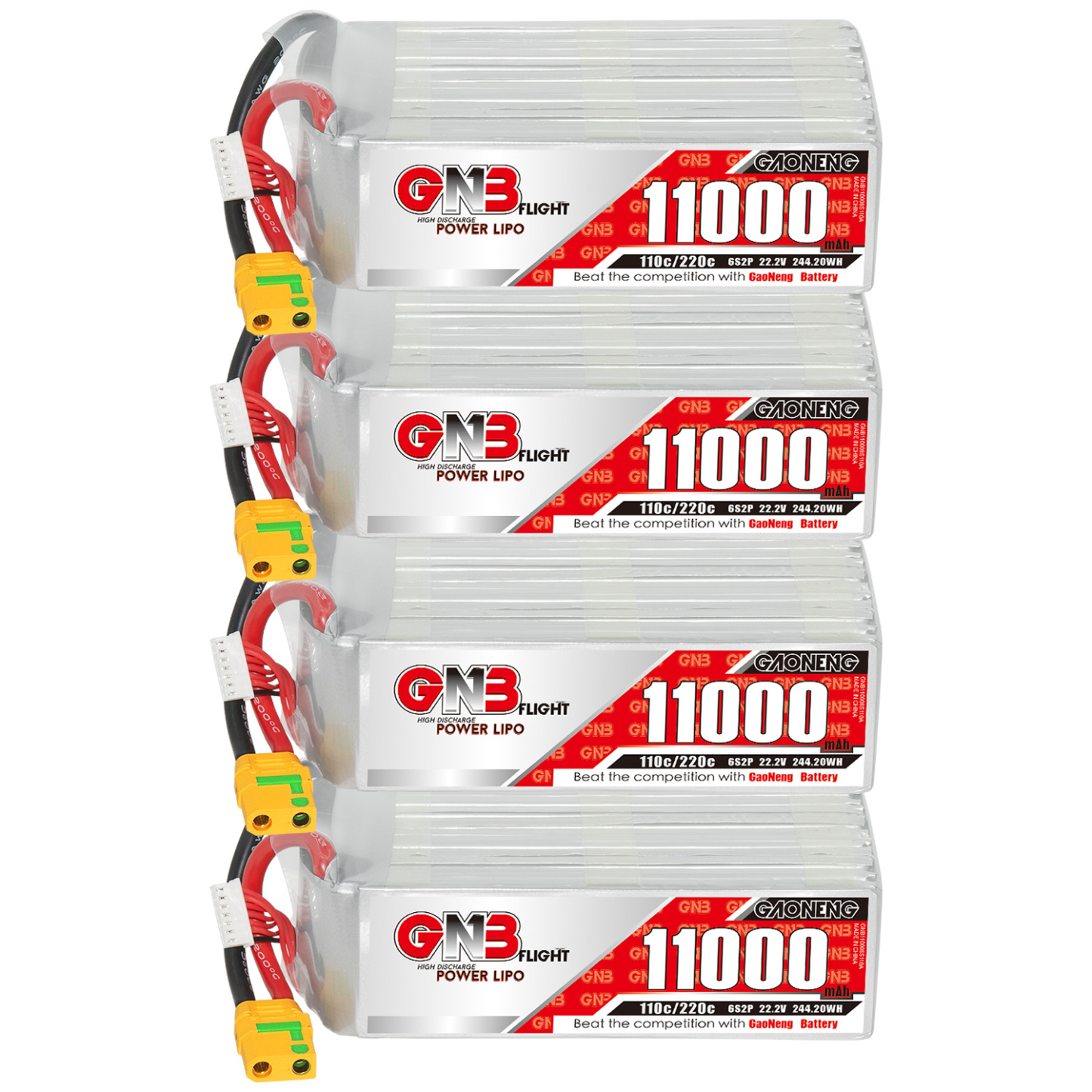 GAONENG GNB 6S 22.2V 11000mAh 10AH 110C RC LiPo Battery XT90S Anti Spark