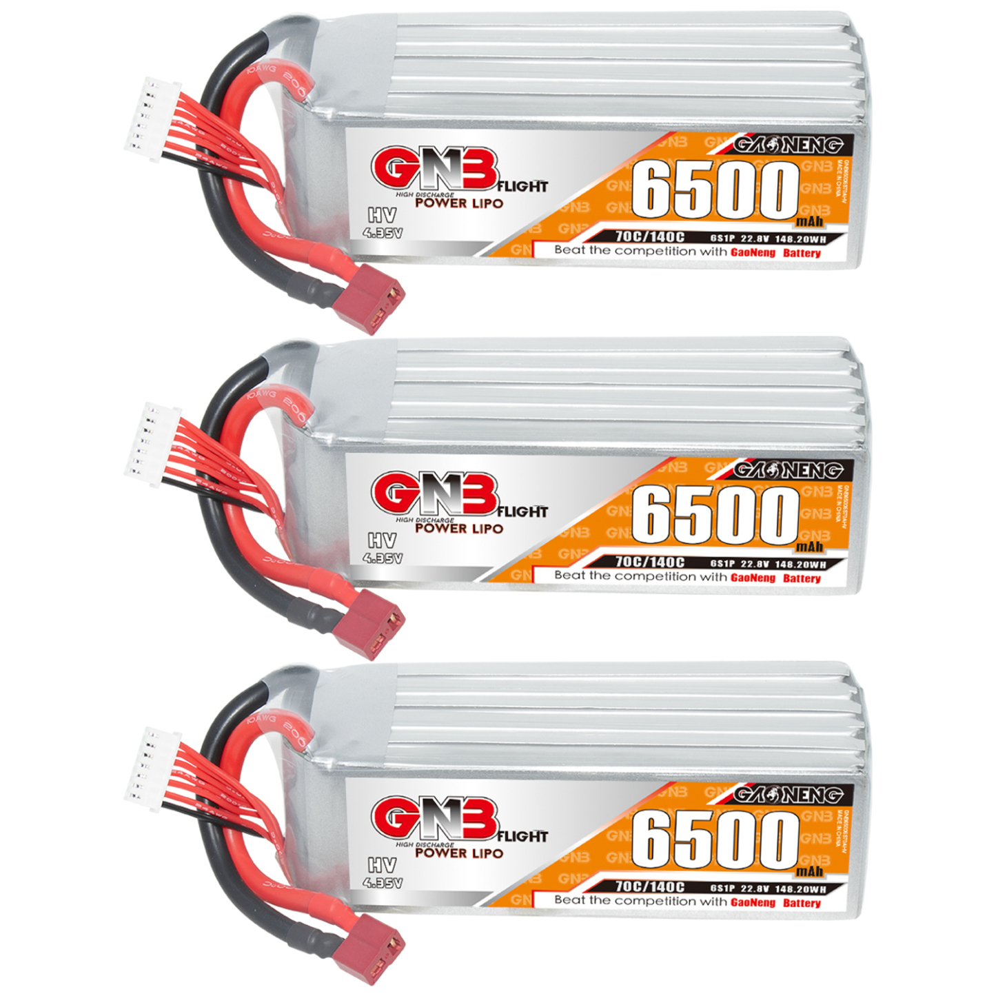 GAONENG GNB HV 6S 22.8V 6500mAh 70C LiPo Battery T-PLUG