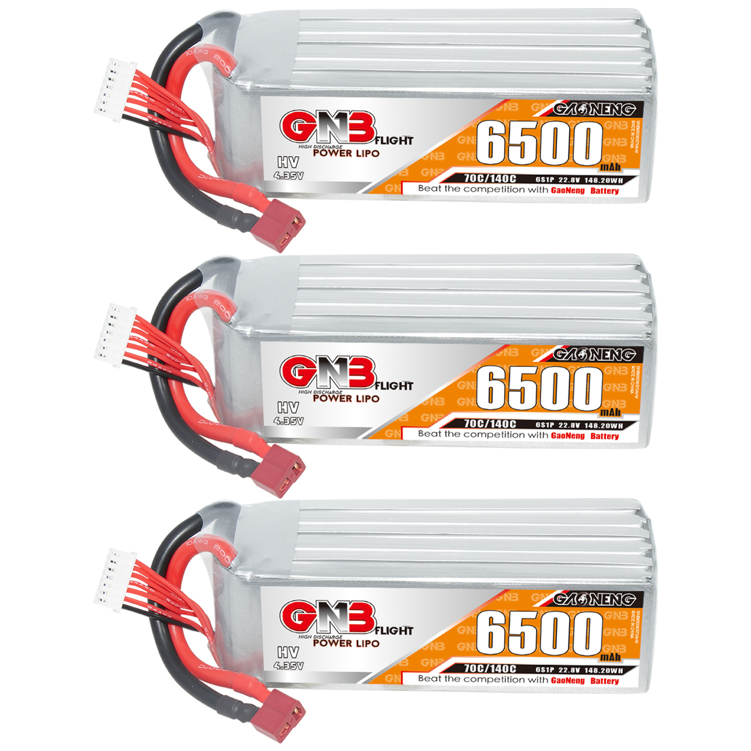 GAONENG GNB HV 6S 22.8V 6500mAh 70C LiPo Battery T-PLUG