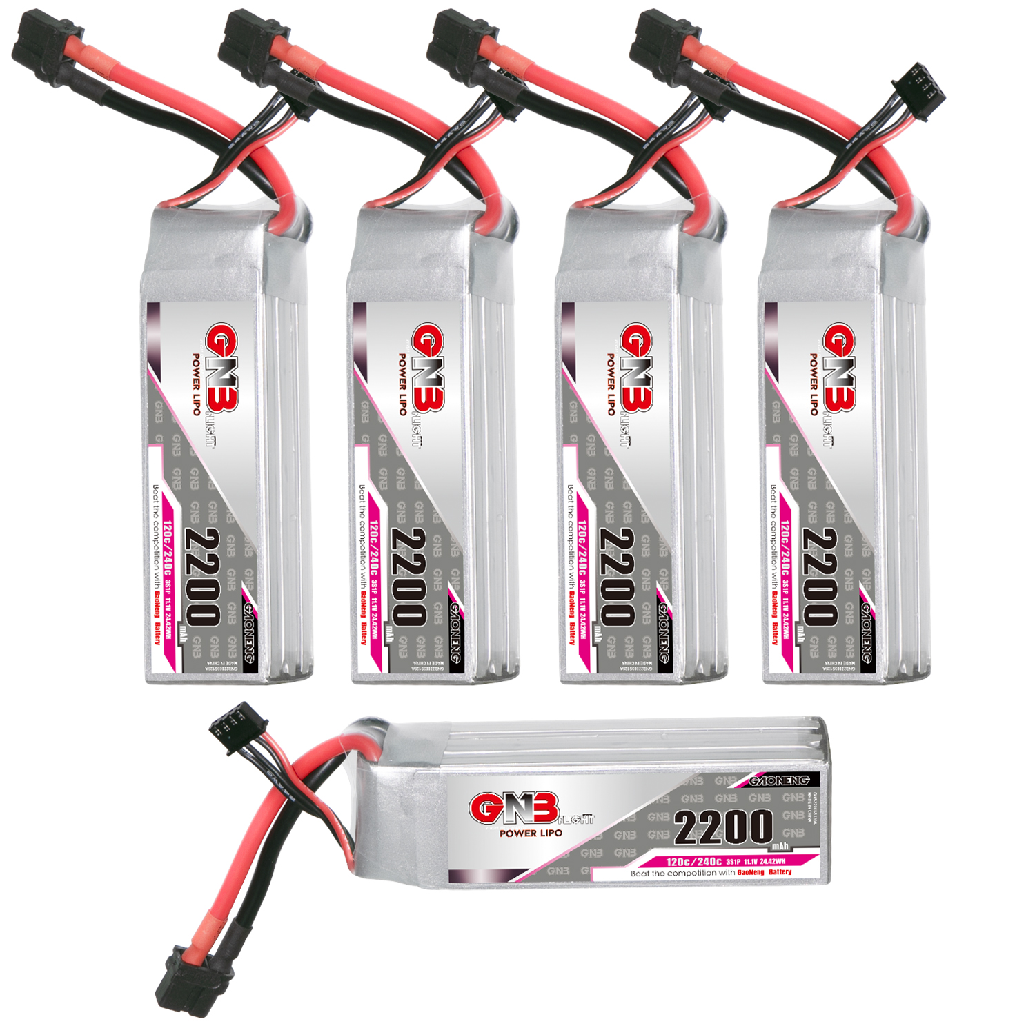 GAONENG GNB 3S 11.1V 2200mAh 120C XT60 LiPo Battery