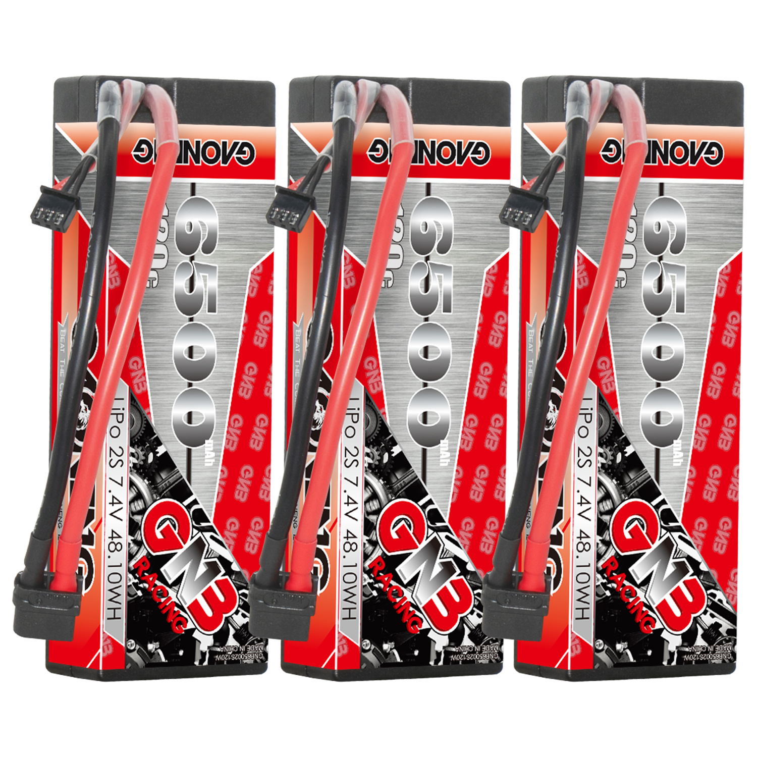 GAONENG GNB 2S 7.4V 6500mAh 120C Cabled Hard Case LiPo Battery XT60