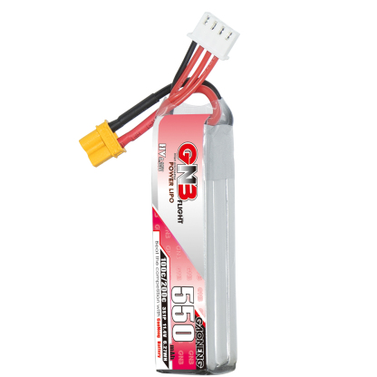 2PCS - GAONENG GNB LiHV 3S 11.4V 550mAh 100C XT30 LiPo Battery Long Type