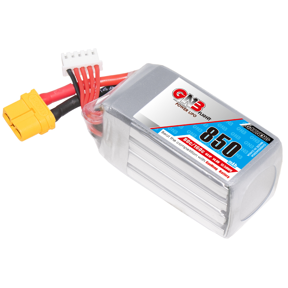 GAONENG GNB 4S 14.8V 850mAh 80C XT60 LiPo Battery