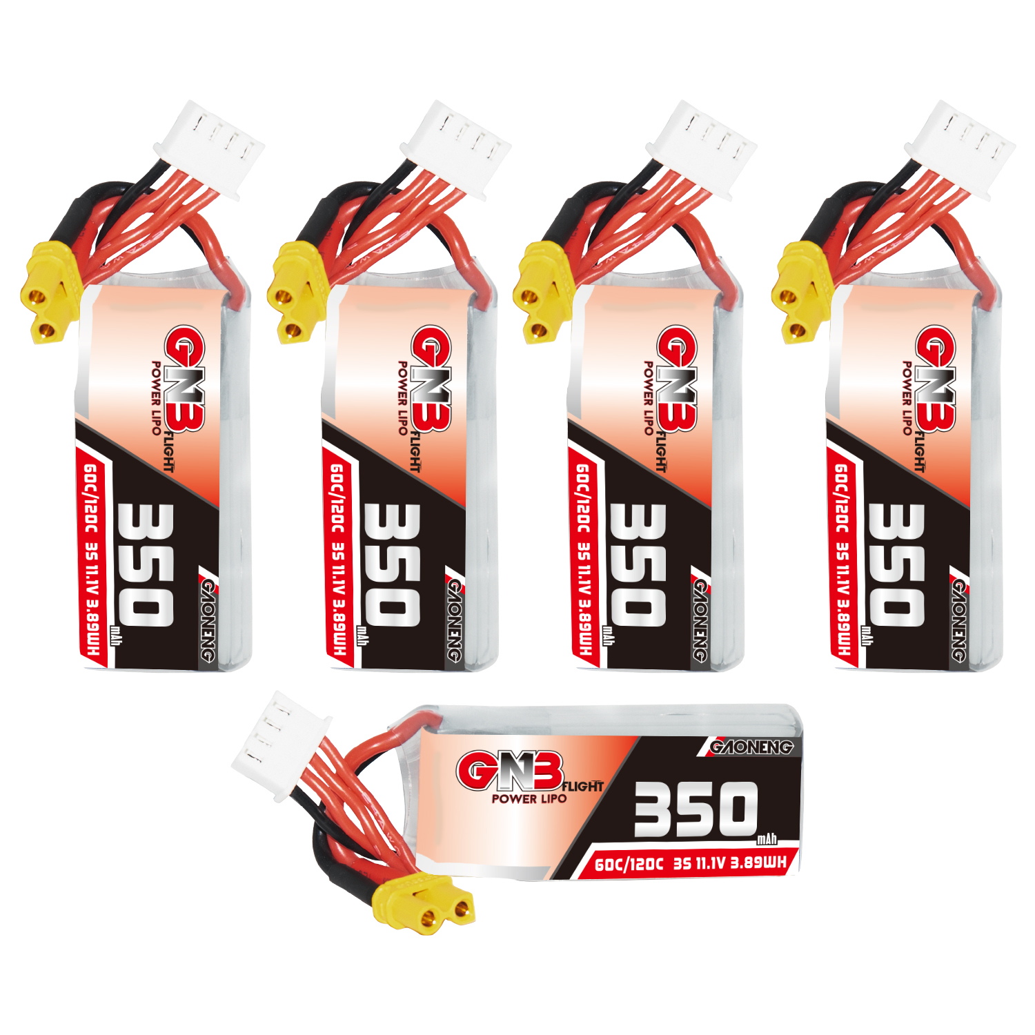 GAONENG GNB 3S 11.1V 350mAh 60C XT30 LiPo Battery