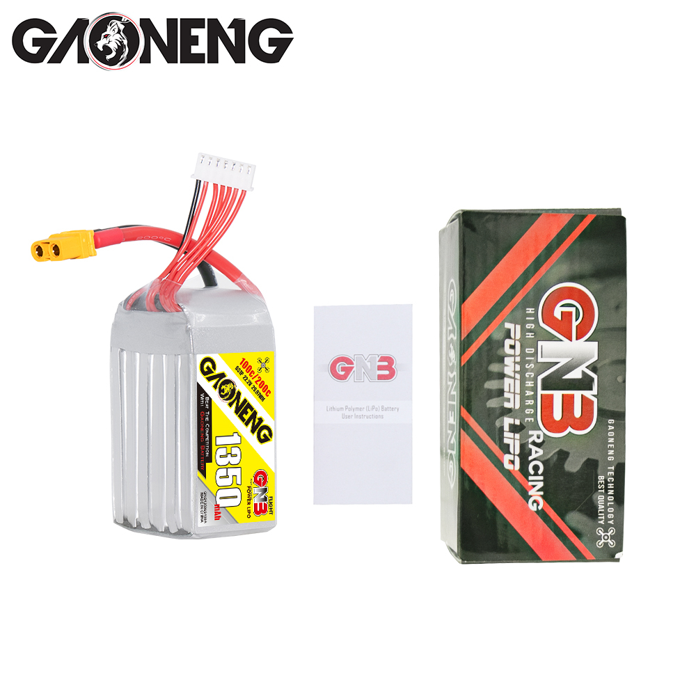 GAONENG GNB 6S 22.2V 1350mAh 100C XT60 LiPo Battery