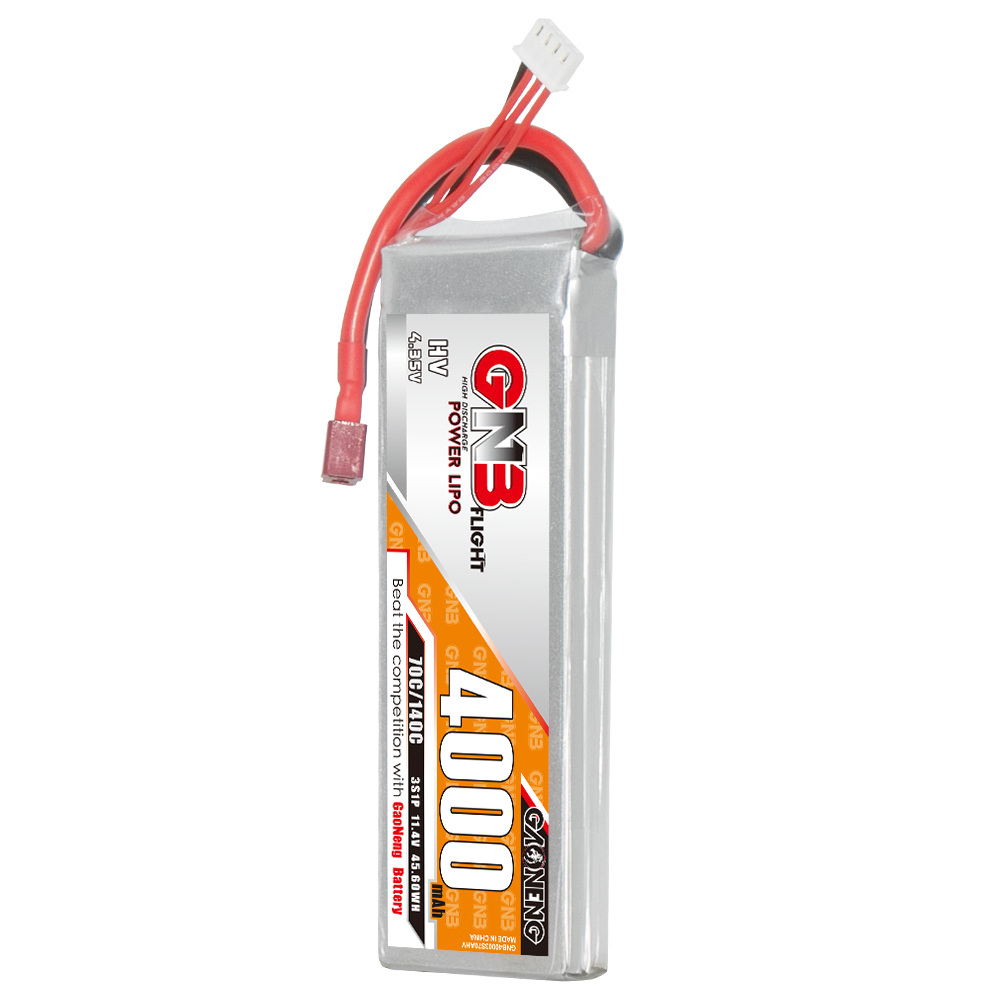 GAONENG GNB LiHV 3S 11.4V 4000mAh 70C LiPo Battery T-PLUG