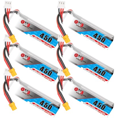 GAONENG GNB 2S 7.4V 450mAh 80C XT30 LiPo Battery Long Type