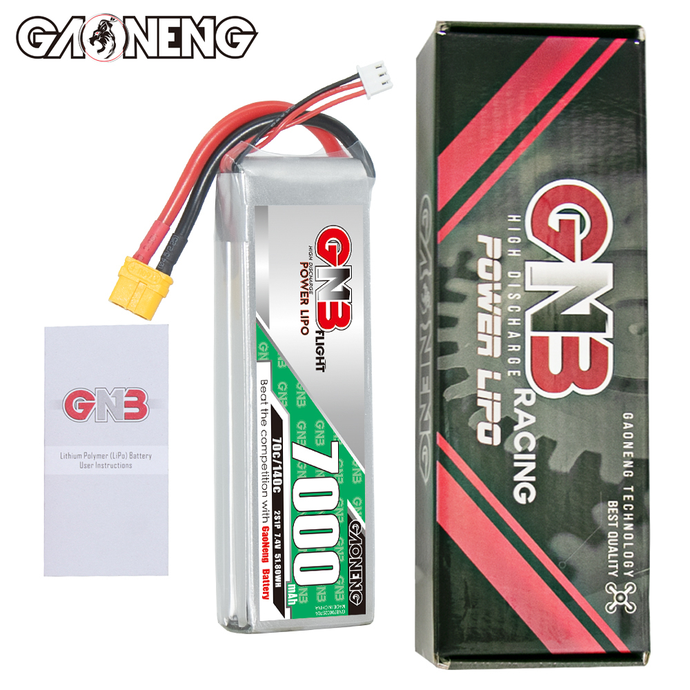 GAONENG GNB 2S 7.4V 7000mAh 70C LiPo Battery XT60