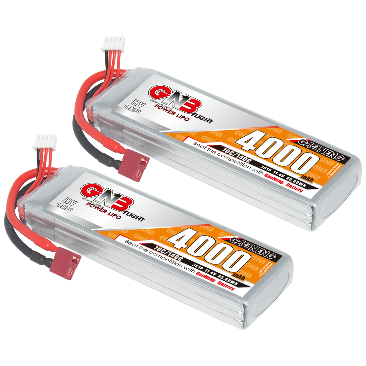 GAONENG GNB LiHV 3S 11.4V 4000mAh 70C LiPo Battery T-PLUG