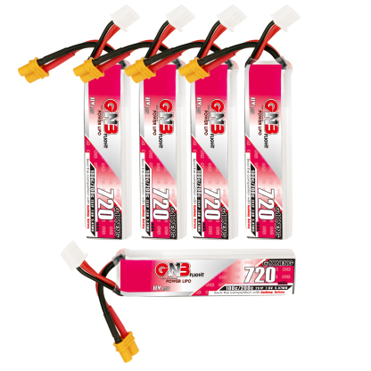 GAONENG GNB LiHV 2S 7.6V 720mAh 100C XT30 LiPo Battery