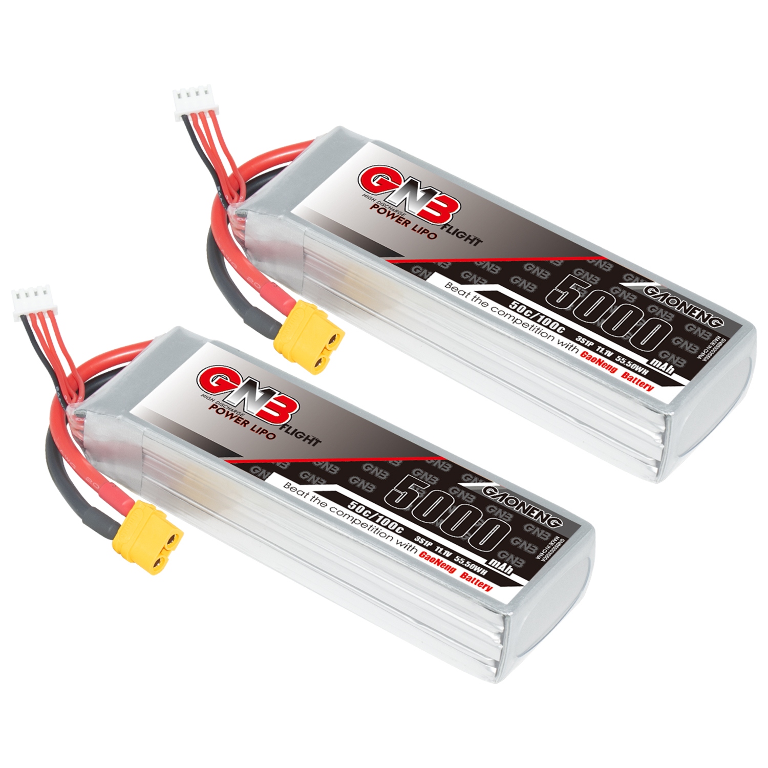 GAONENG GNB 3S 11.1V 5000mAh 50C LiPo Battery XT60