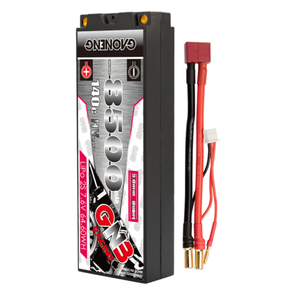 GAONENG GNB LiHV 2S 7.6V 8500mAh 140C 5mm Bullet Hard Case LiPo Battery