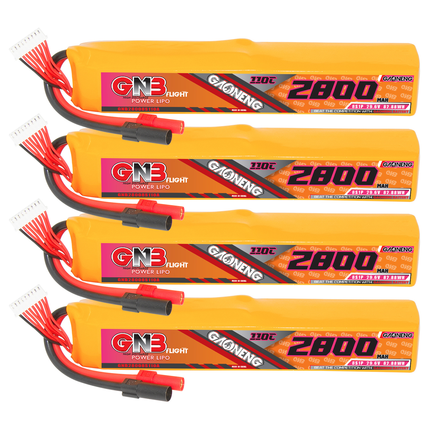 GAONENG GNB 8S 29.6V 2800mAh 110C LiPo Battery XT150
