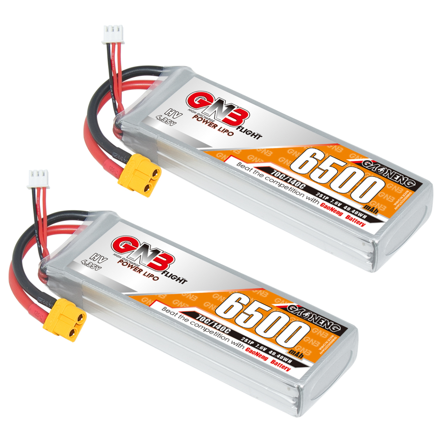 GAONENG GNB HV 2S 7.6V 6500mAh 70C LiPo Battery XT60