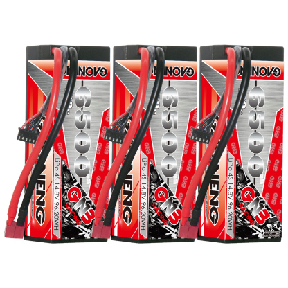 GAONENG GNB 4S 14.8V 6500mAh 120C Cabled Hard Case LiPo Battery T-PLUG