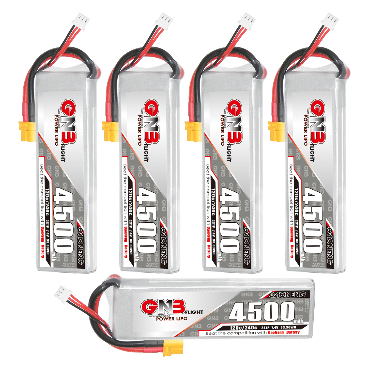 GAONENG GNB 2S 7.4V 4500mAh 120C LiPo Battery XT60