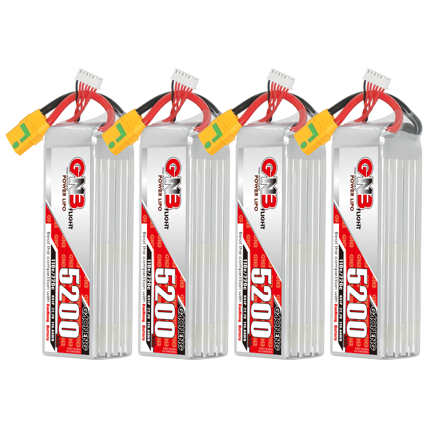 GAONENG GNB 6S 22.2V 5200mAh 110C LiPo Battery XT90S Anti Spark