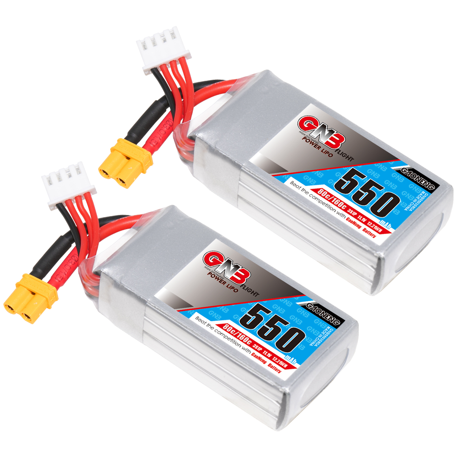 GAONENG GNB 3S 11.1V 550mAh 80C XT30 LiPo Battery