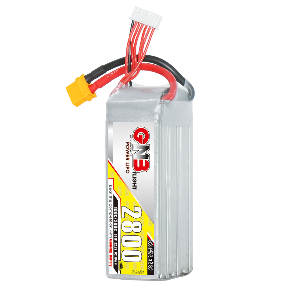 1PCS - GAONENG GNB 6S 22.2V 2800mAh 100C XT60 LiPo Battery