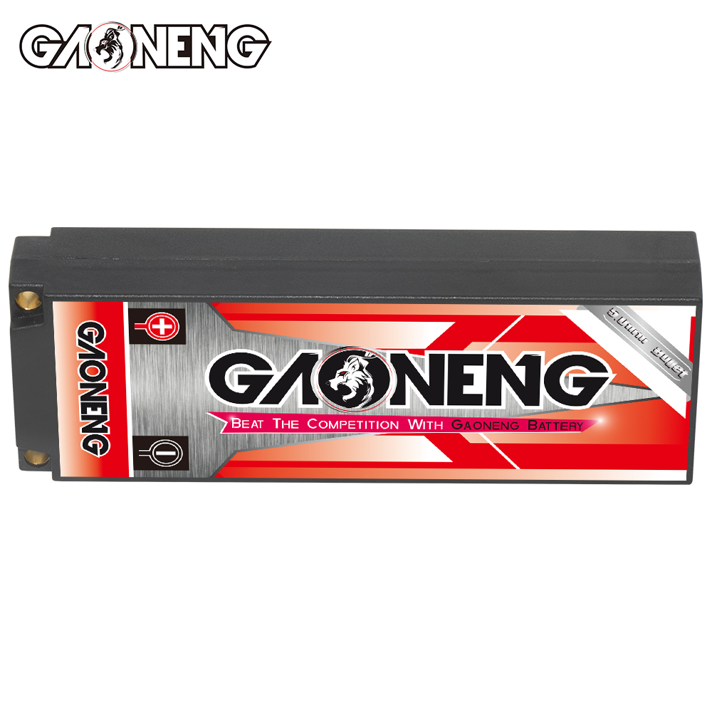 1PC - GAONENG GNB 2S 7.4V 6500mAh 120C 5mm Bullet Hard Case LiPo Battery T-PLUG