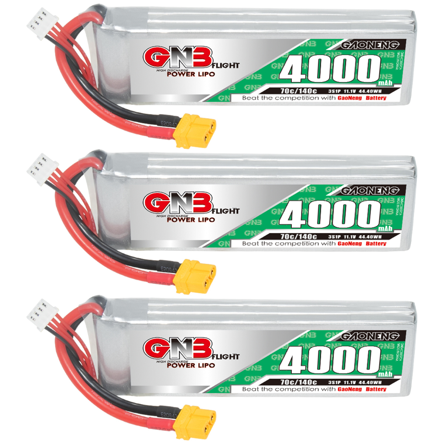 GAONENG GNB 3S 11.1V 4000mAh 70C LiPo Battery XT60