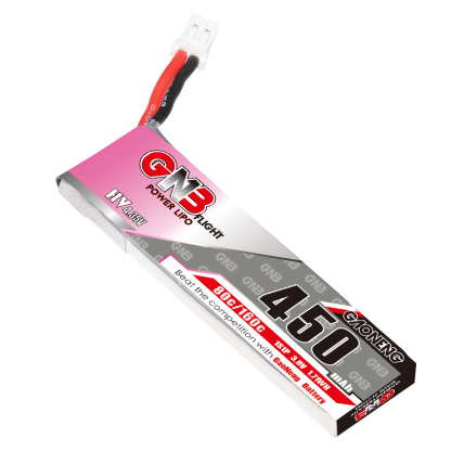4PCS - GAONENG GNB LiHV 1S 3.8V 450mAh 80C PH2.0 Cabled LiPo Battery