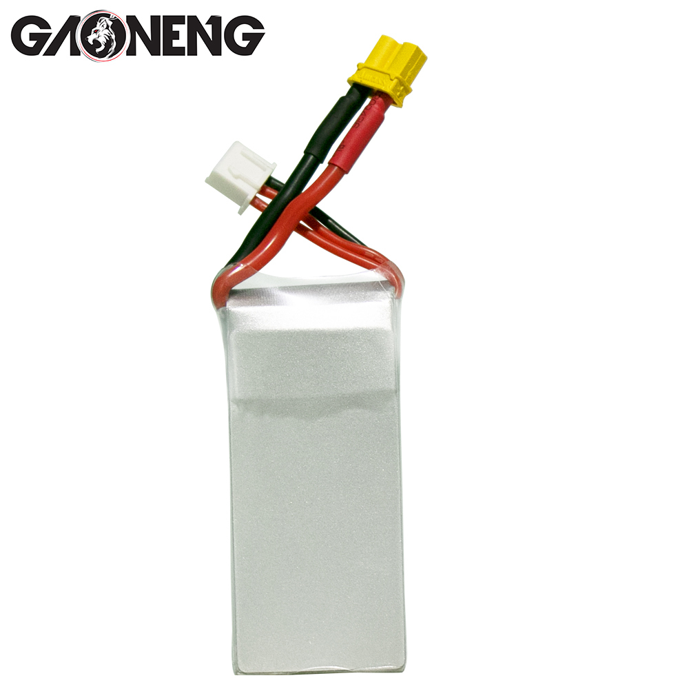 4PCS - GAONENG GNB 2S 7.4V 650mAh 80C XT30 LiPo Battery