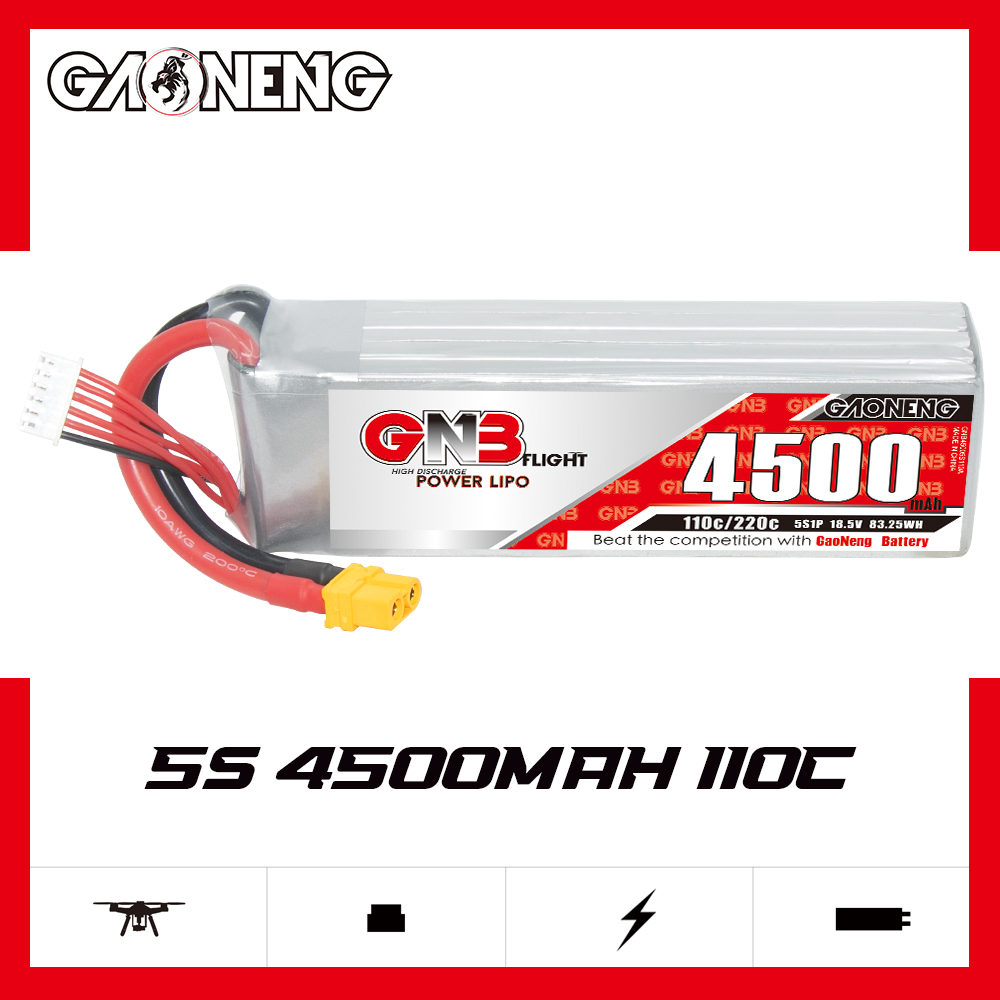 GAONENG GNB 5S 18.5V 4500mAh 110C LiPo Battery XT60