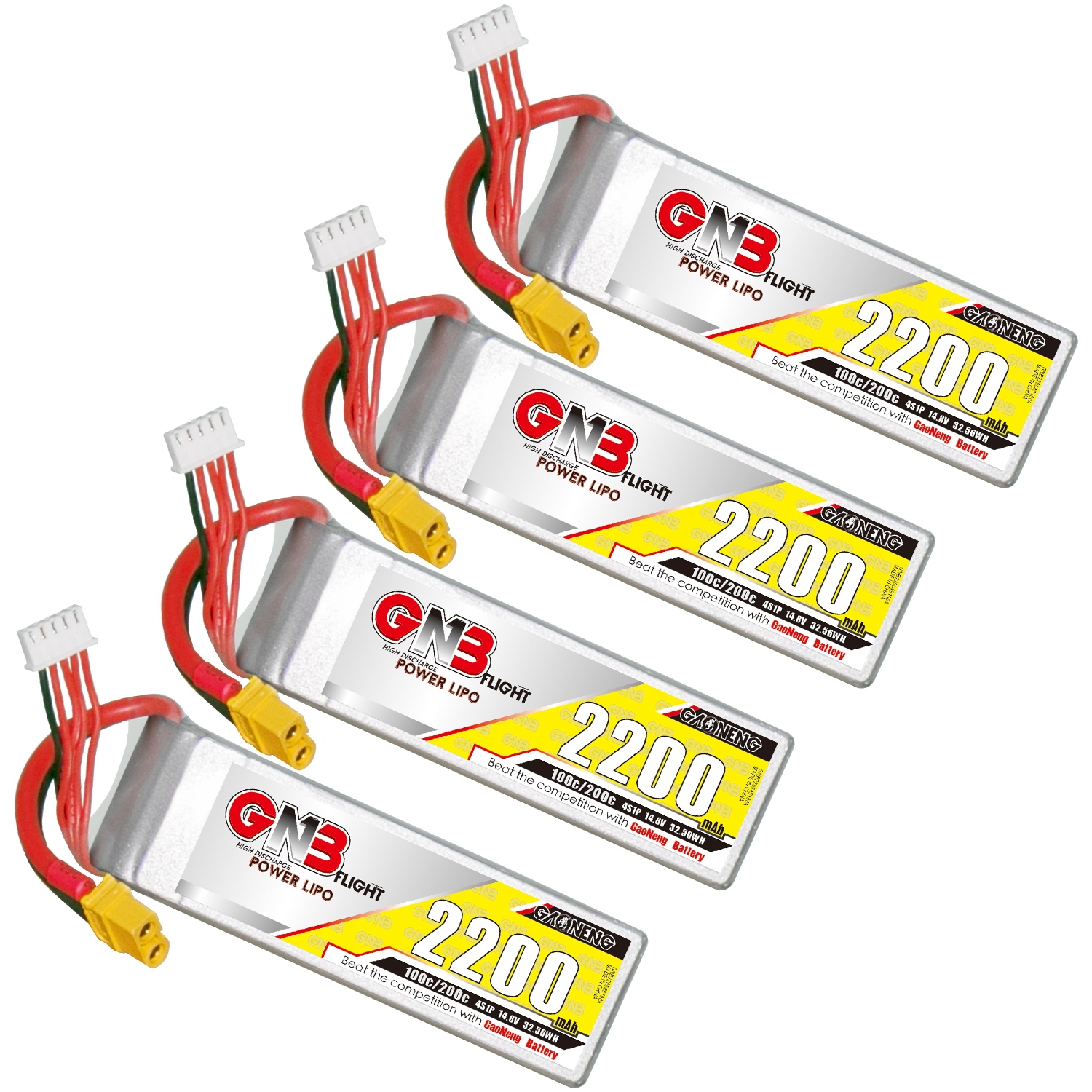 GAONENG GNB 4S 14.8V 2200mAh 100C XT60 LiPo Battery