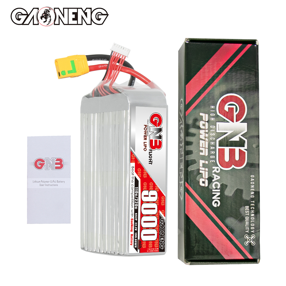 GAONENG GNB 6S 22.2V 9000mAh 110C RC LiPo Battery XT90S Anti Spark
