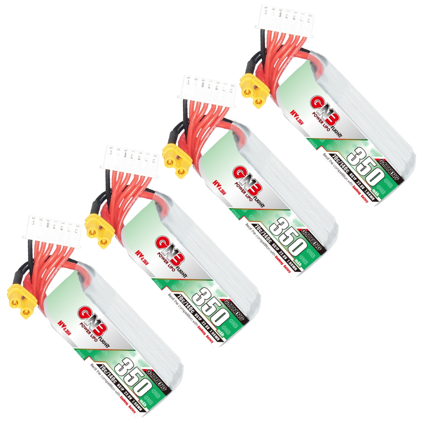 GAONENG GNB LiHV 6S 22.8V 350mAh 70C XT30 LiPo Battery