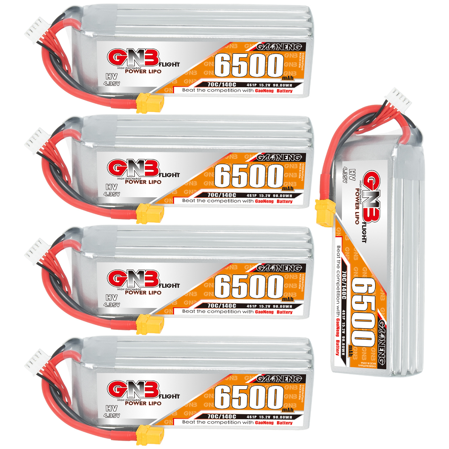 GAONENG GNB HV 4S 15.2V 6500mAh 70C XT60 LiPo Battery