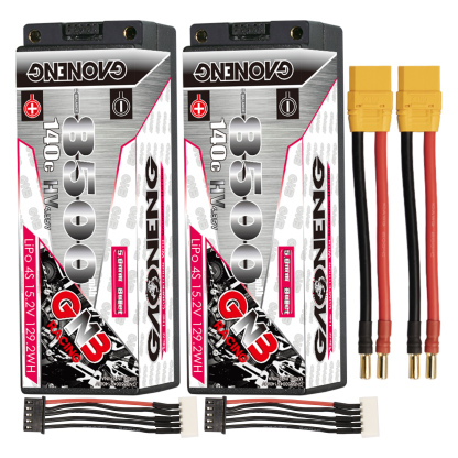 GAONENG GNB LiHV 4S 15.2V 8500mAh 140C 5mm Bullet Hard Case LiPo Battery