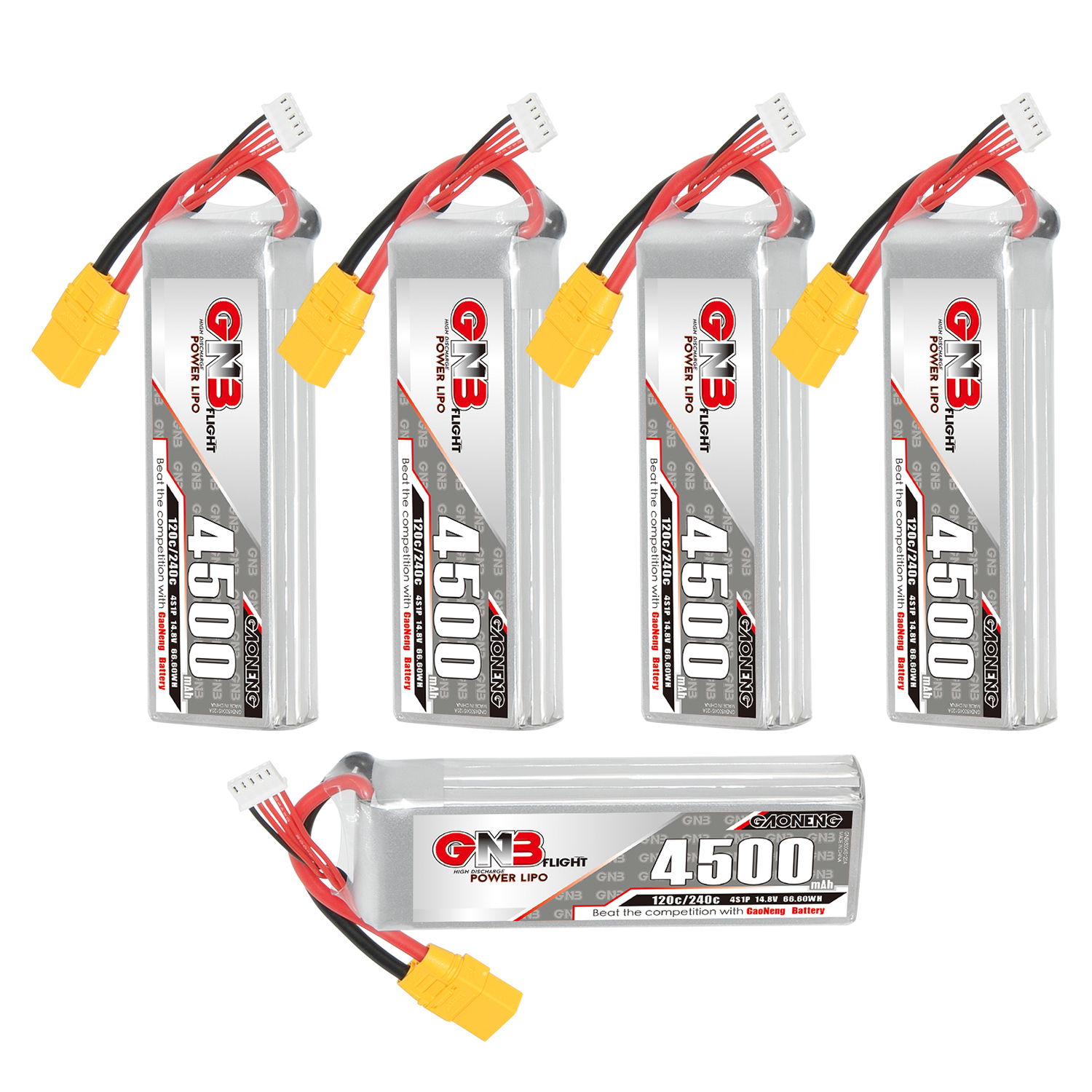 GAONENG GNB 4S 14.8V 4500mAh 120C LiPo Battery XT90
