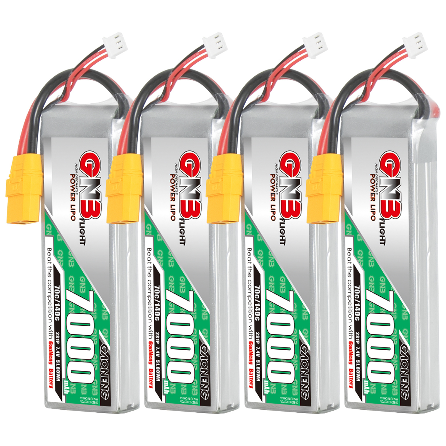 GAONENG GNB 2S 7.4V 7000mAh 70C LiPo Battery XT90