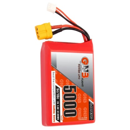 2PCS - GAONENG GNB 2S 7.4V 5000mAh 5C LiPo Battery XT60 for Radiamaster TX16S