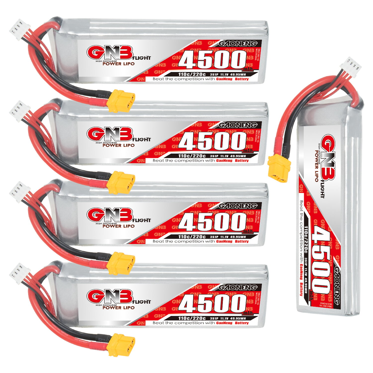 GAONENG GNB 3S 11.1V 4500mAh 110C LiPo Battery XT60