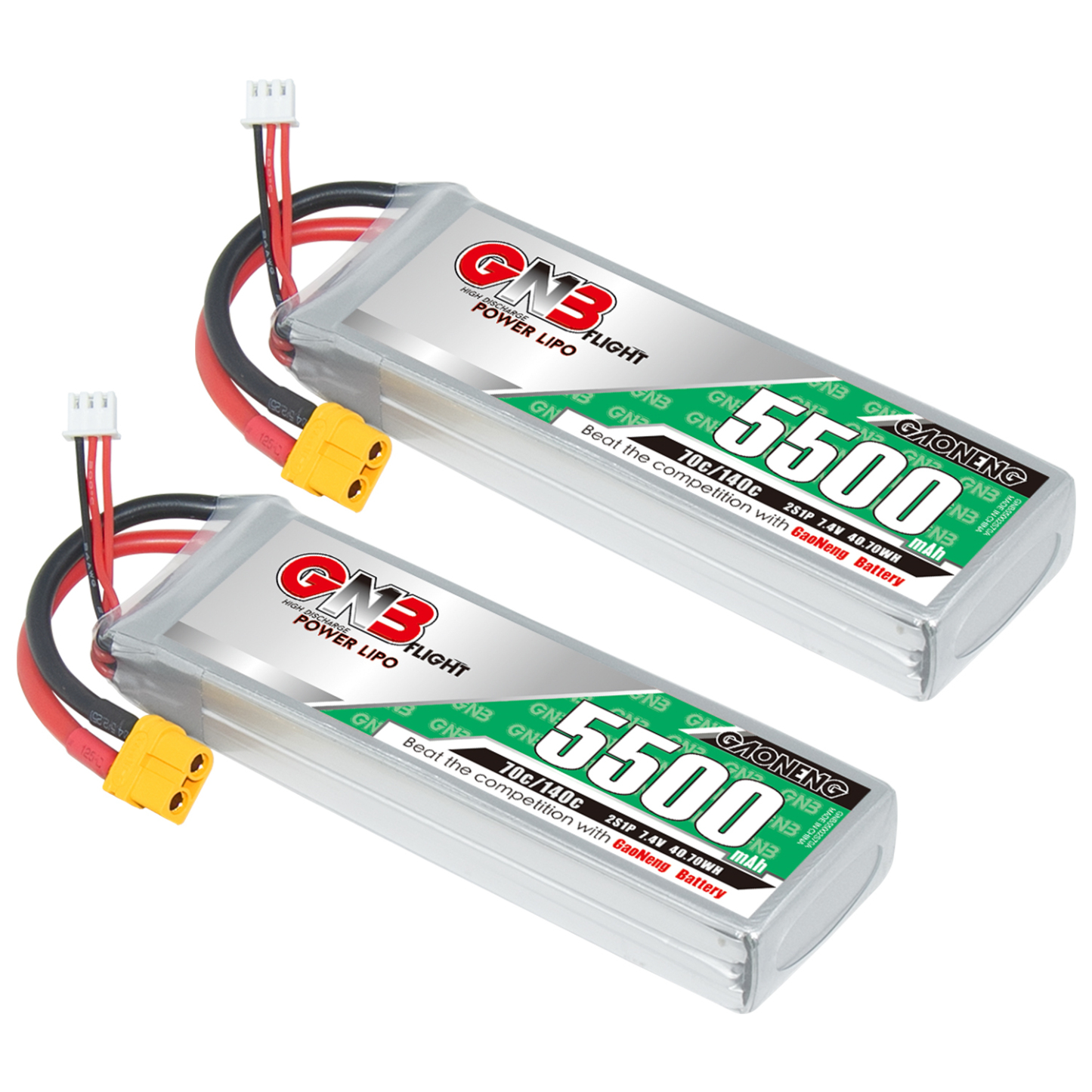 GAONENG GNB 2S 7.4V 5500mAh 70C LiPo Battery XT60