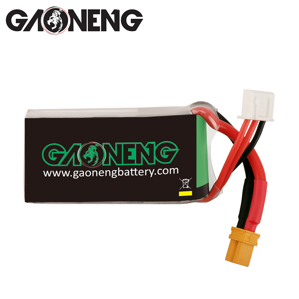 4PCS - GAONENG GNB 2S 7.4V 550mAh 70C XT30 LiPo Battery