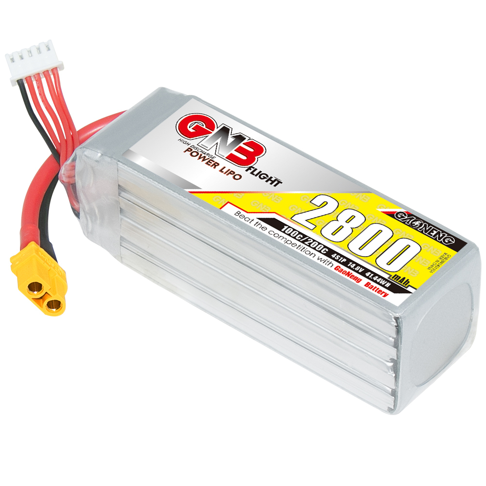 1PCS - GAONENG GNB 4S 14.8V 2800mAh 100C XT60 LiPo Battery