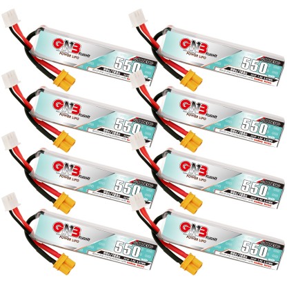 GAONENG GNB 2S 7.4V 550mAh 90C XT30 LiPo Battery Long Type