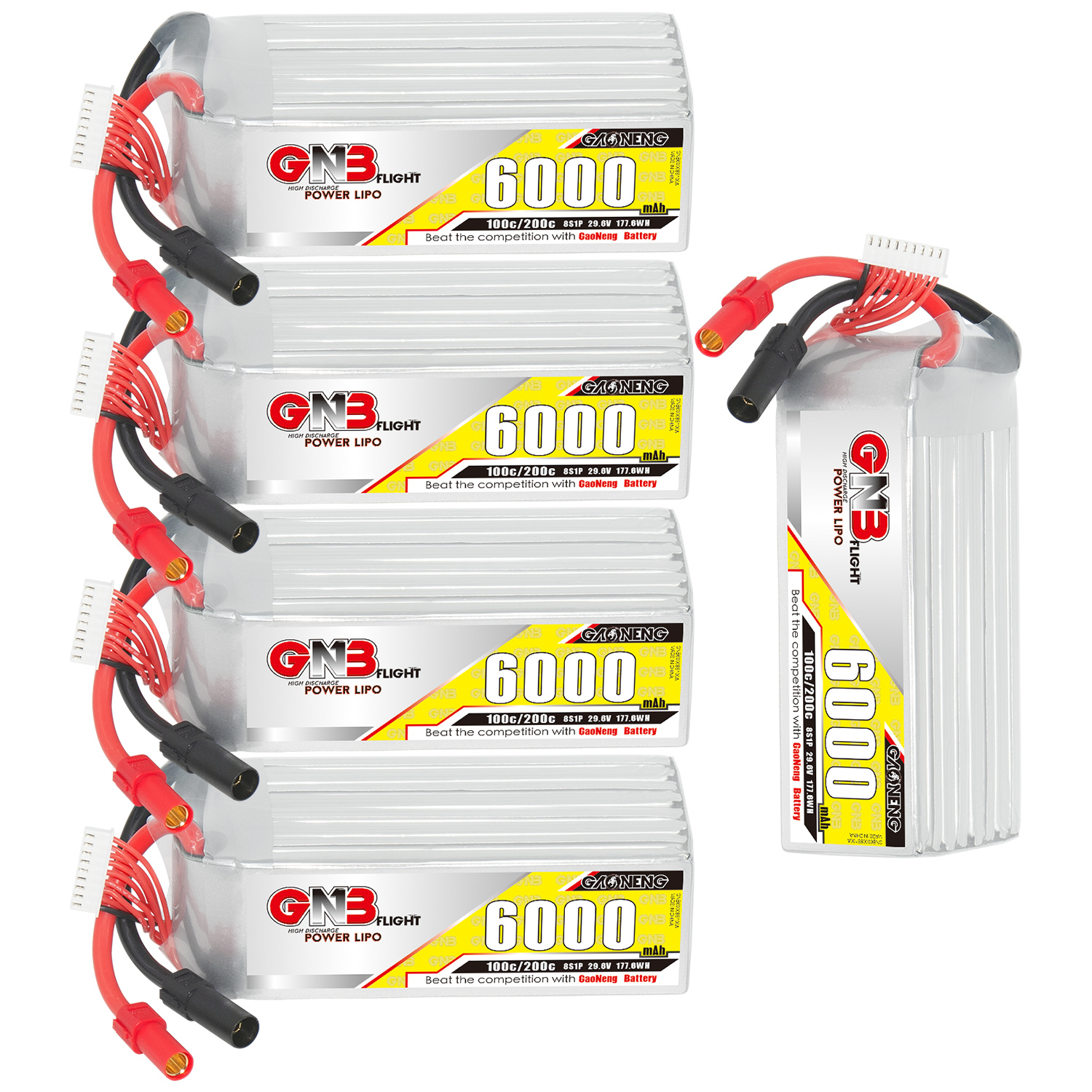 GAONENG GNB 8S 29.6V 6000mAh 100C LiPo Battery XT150
