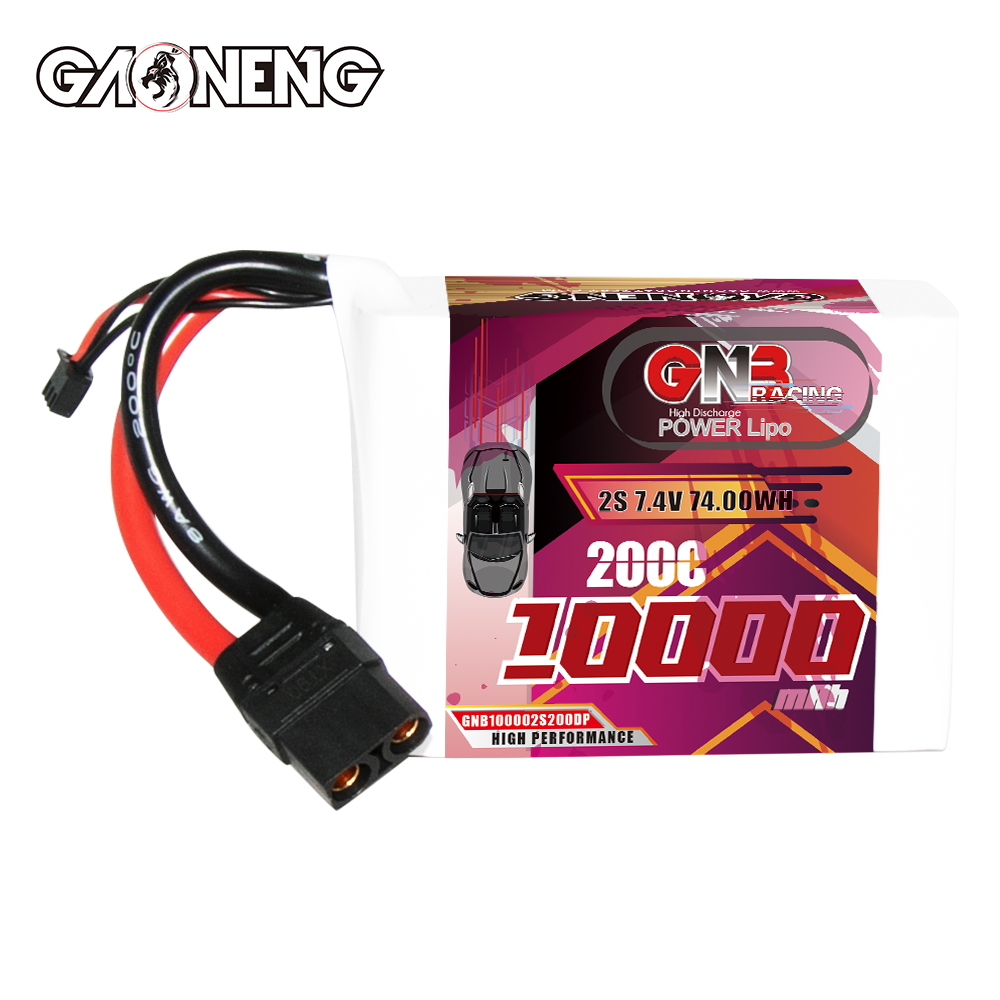 GAONENG GNB 2S 7.4V 10000mAh 10AH 200C LiPo Battery XT90